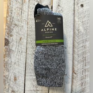 Men’s Alpine Design Performance Hiking Sock 4 pack - NIP/NWT